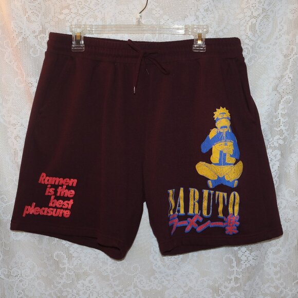 Naruto men's sweat shorts size large 36-38 - Picture 1 of 3